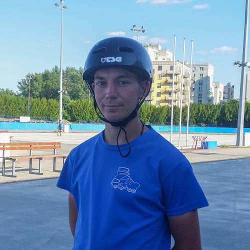 instruktor nauki jazdy na rolkach Łukasz-Błaszczyk