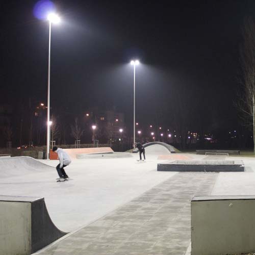 miejsce do nauki jazdy na rolkach Skatepark przy Bażantarni